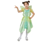 Role play-set for kids Green Fairy (dress, wings), size 120/130 cm